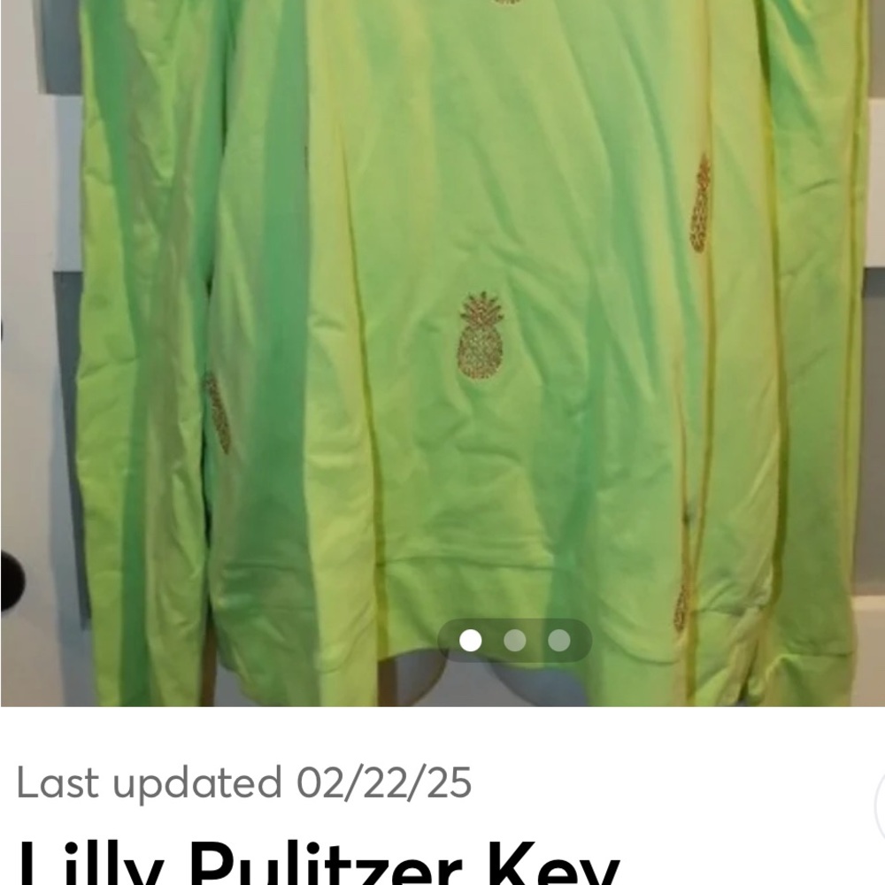 Lilly Pulitzer Green Pineapple Shirt